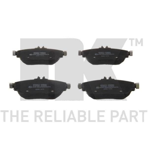 Bremsbelagsatz, Scheibenbremse NK 223371 f&uuml;r MERCEDES-BENZ INFINITI, Vorderachse