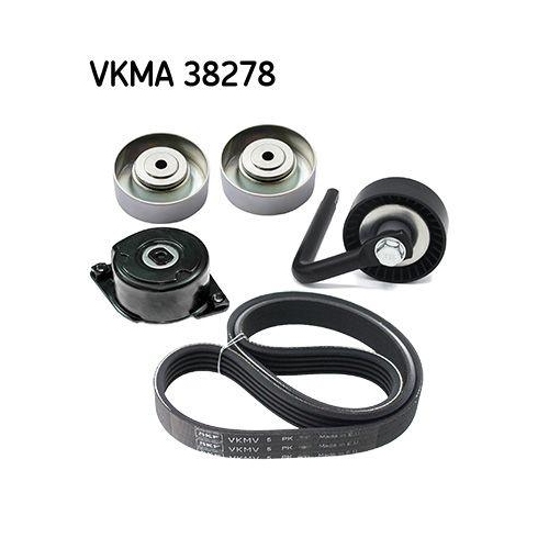Keilrippenriemensatz SKF VKMA 38278 f&uuml;r BMW OPEL ROVER VAUXHALL GENERAL MOTORS