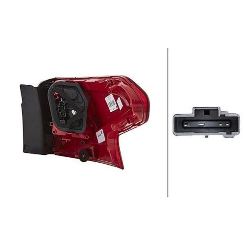 HELLA Heckleuchte 2SD 354 823-011 für CITROËN, links