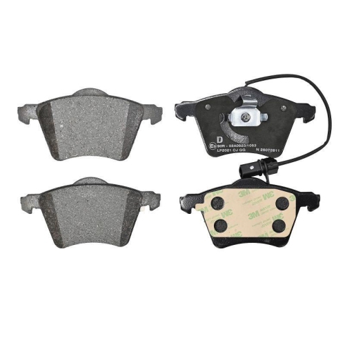 DELPHI LP2021 Bremsbelagsatz, Scheibenbremse f&uuml;r FORD SEAT VW, Vorderachse