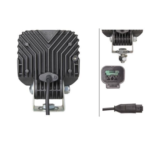 HELLA Arbeitsscheinwerfer 1GA 996 284-081 für AEBI KÄSSBOHRER LIEBHERR GOLDHOFER