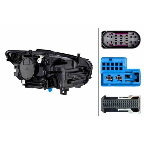 HELLA Hauptscheinwerfer 1EX 015 558-511 f&uuml;r MERCEDES-BENZ, links