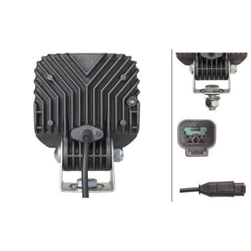 HELLA Arbeitsscheinwerfer 1GA 996 284-091 für HÜFFERMANN