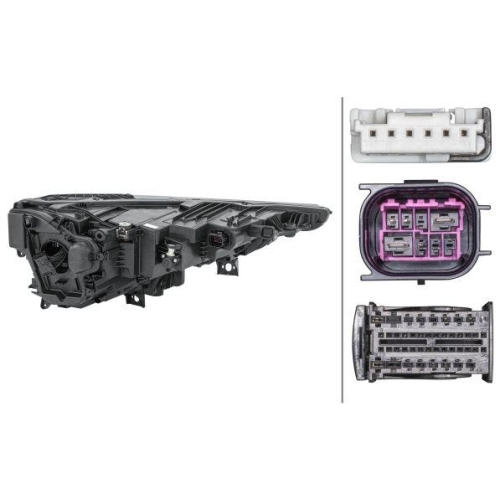HELLA Hauptscheinwerfer 1EX 354 871-011 f&uuml;r AUDI, links