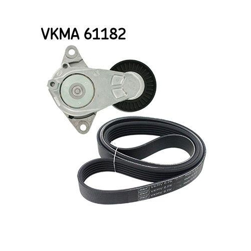 Keilrippenriemensatz SKF VKMA 61182 f&uuml;r AUDI DAIHATSU MAZDA RENAULT SEAT SKODA