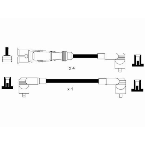 Z&uuml;ndleitungssatz NGK 0947 f&uuml;r, f&uuml;r Fahrzeuge mit Z&uuml;ndverteiler