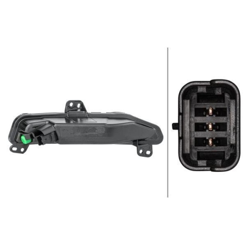 HELLA Blinkleuchte 2BA 012 173-021 für PEUGEOT, vorne rechts