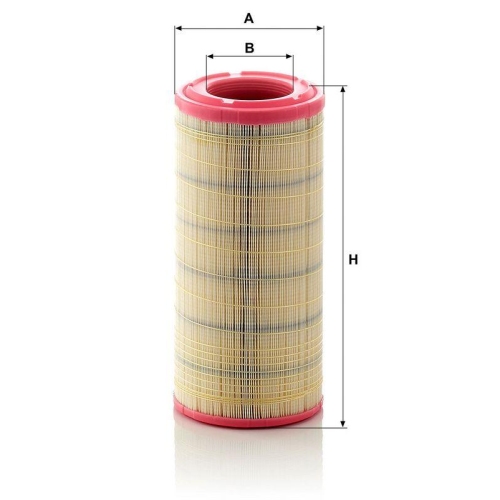 Luftfilter MANN-FILTER C 17 337/2 f&uuml;r HANOMAG HENSCHEL ISUZU IVECO MITSUBISHI VM