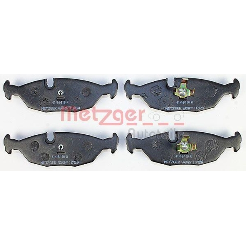 Bremsbelagsatz, Scheibenbremse METZGER 1170284 f&uuml;r BMW, Hinterachse
