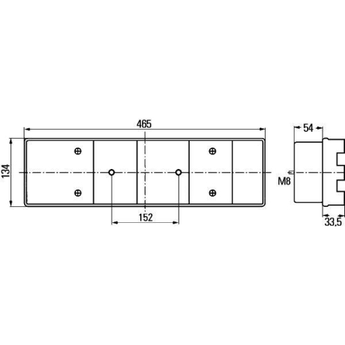 HELLA Heckleuchte 2VD 008 204-191 für DAF IVECO, links