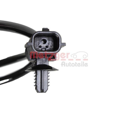 Sensor, Raddrehzahl METZGER 09001214 f&uuml;r FORD, Hinterachse