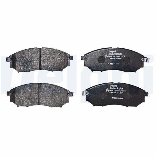 DELPHI LP2030 Bremsbelagsatz, Scheibenbremse f&uuml;r NISSAN RENAULT INFINITI