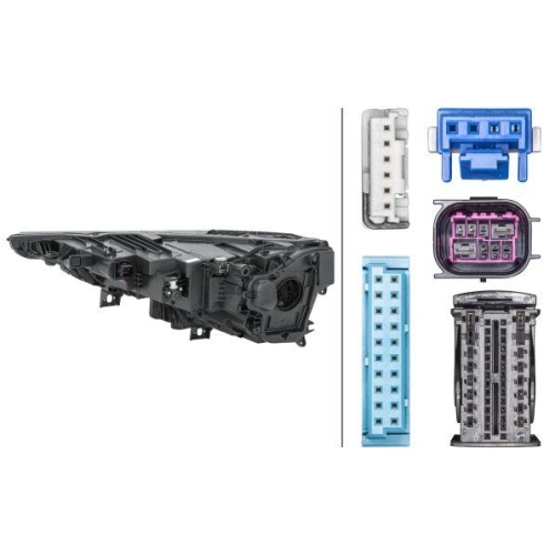 HELLA Hauptscheinwerfer 1EX 354 871-081 für AUDI, rechts