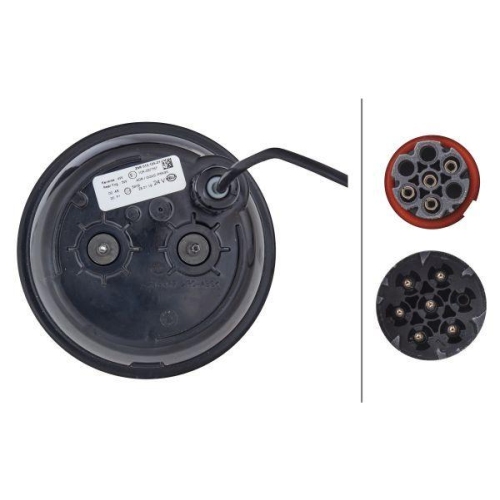 HELLA Heckleuchte 2NR 013 155-211 für DAF KRONE, links, rechts