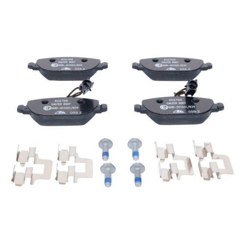 Bremsbelagsatz, Scheibenbremse ATE 13.0460-2768.2 f&uuml;r FIAT, Hinterachse