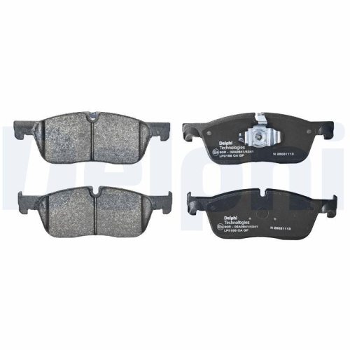 DELPHI LP3188 Bremsbelagsatz, Scheibenbremse f&uuml;r JAGUAR LAND ROVER, Vorderachse