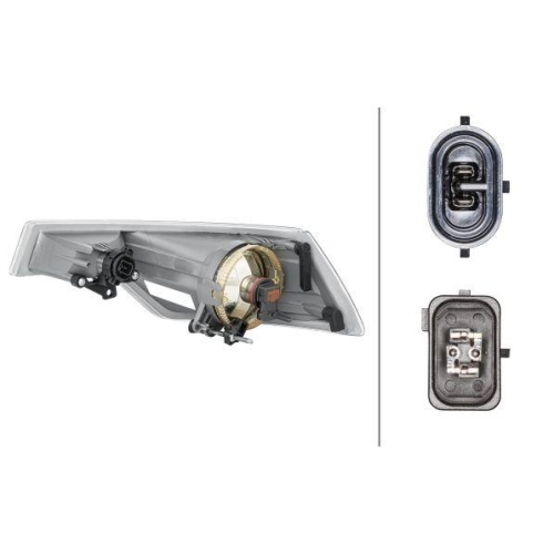 HELLA Nebelscheinwerfer 1NE 271 532-021 für CITROËN, rechts