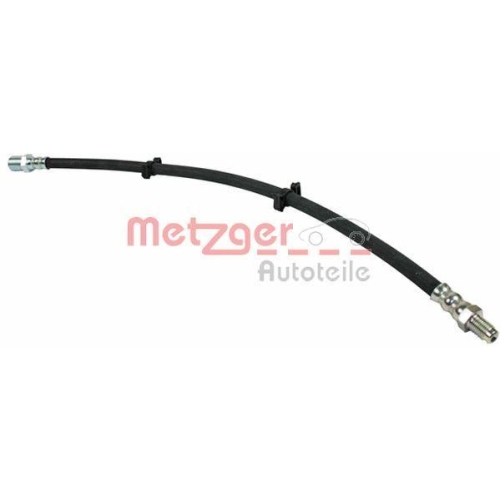 Bremsschlauch METZGER 4110620 f&uuml;r IVECO, Vorderachse links, Vorderachse rechts