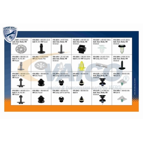 Sortiment, Befestigungselemente VAICO V99-1009 EXPERT KITS + für