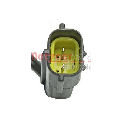 Sensor, Raddrehzahl METZGER 0900758 f&uuml;r KIA IKA, Vorderachse rechts