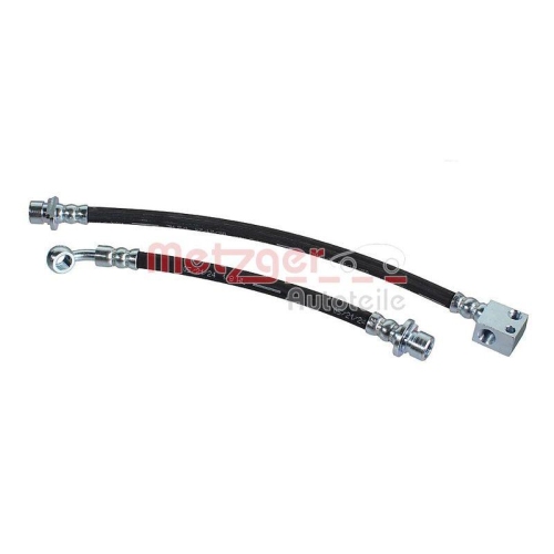 Bremsschlauch METZGER 4111074 f&uuml;r HONDA, Hinterachse links