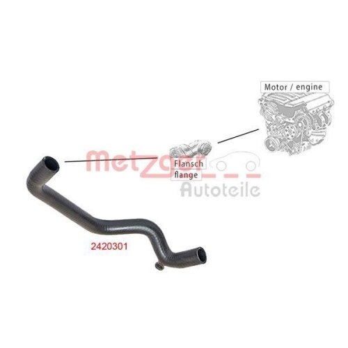 K&uuml;hlerschlauch METZGER 2420301 f&uuml;r CITRO&Euml;N FIAT FORD LANCIA PEUGEOT