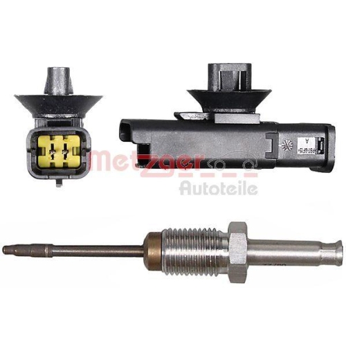 Sensor, Abgastemperatur METZGER 0894619 für RENAULT DACIA, vor Rußpartikelfilter