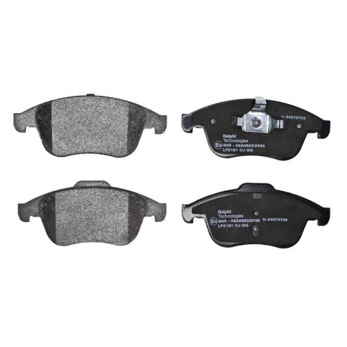 DELPHI LP2181 Bremsbelagsatz, Scheibenbremse f&uuml;r RENAULT, Vorderachse