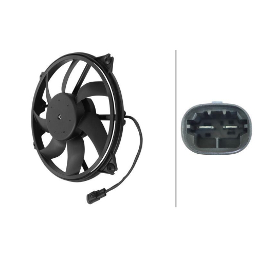 HELLA Lüfter, Motorkühlung 8EW 366 420-201 für CITROËN PEUGEOT