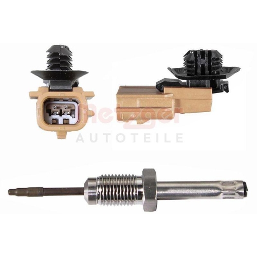 Sensor, Abgastemperatur METZGER 08941132 ORIGINAL ERSATZTEIL f&uuml;r NISSAN RENAULT