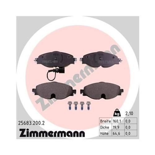 Bremsscheibe ZIMMERMANN 600.3221.20 COAT Z f&uuml;r VAG AUDI (FAW) VW (FAW) VW (SVW)