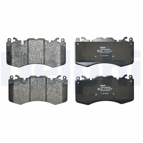 DELPHI LP2187 Bremsbelagsatz, Scheibenbremse f&uuml;r LAND ROVER, Vorderachse