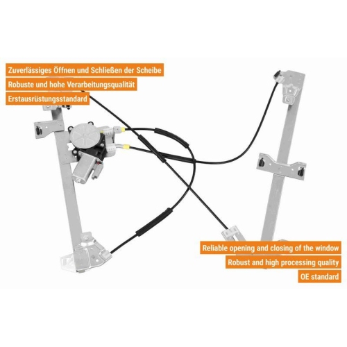 Fensterheber VAICO V42-0360 Green Mobility Parts für PEUGEOT, vorne rechts