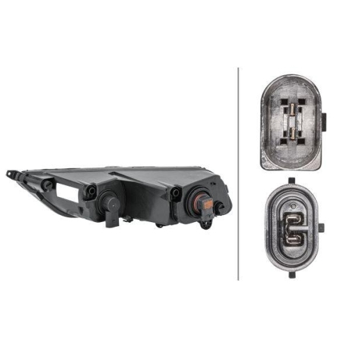 HELLA Nebelscheinwerfer 1ND 010 545-121 für VW, rechts