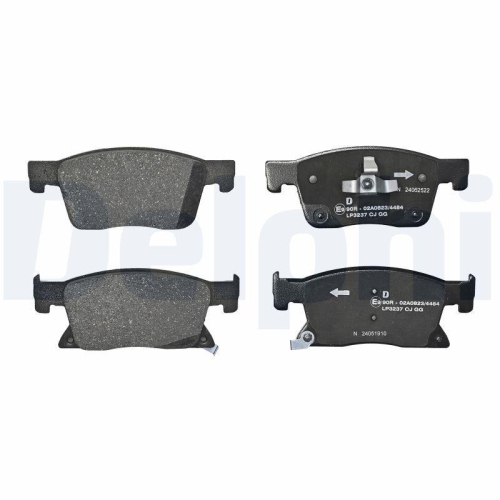 DELPHI LP3237 Bremsbelagsatz, Scheibenbremse f&uuml;r OPEL VAUXHALL, Vorderachse