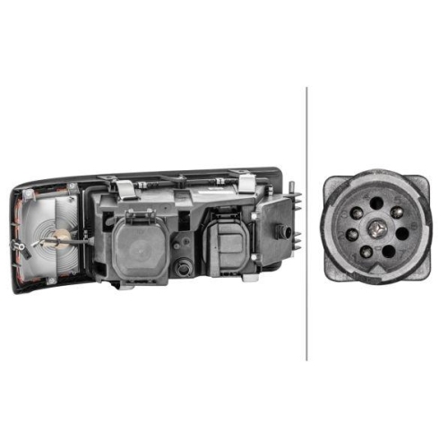 HELLA Hauptscheinwerfer 1D3 009 027-011 für MAN, links