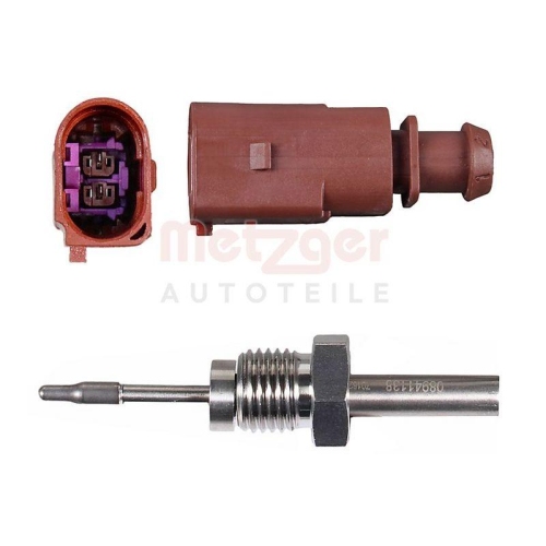 Sensor, Abgastemperatur METZGER 08941138 f&uuml;r AUDI, nach Ru&szlig;partikelfilter