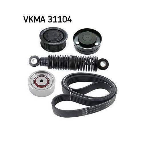 Keilrippenriemensatz SKF VKMA 31104 f&uuml;r AUDI CHRYSLER FIAT LANCIA MERCEDES-BENZ