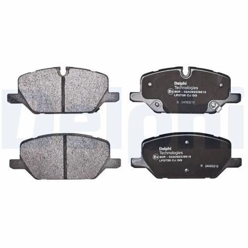DELPHI LP3736 Bremsbelagsatz, Scheibenbremse f&uuml;r OPEL VAUXHALL, Vorderachse