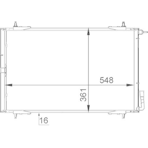 Kondensator, Klimaanlage MAHLE AC 220 000P BEHR *** PREMIUM LINE *** für CITROËN