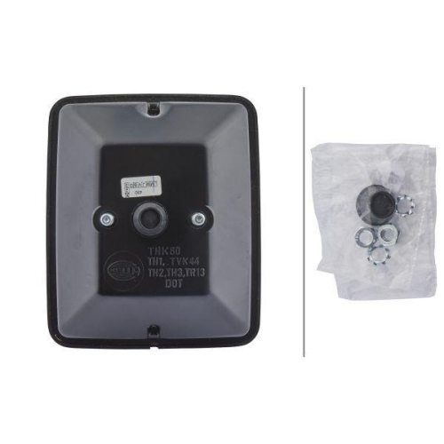 HELLA Nebelschlussleuchte 2NE 003 236-001 für AEBI AUWÄRTER DAF FIAT FRUEHAUF