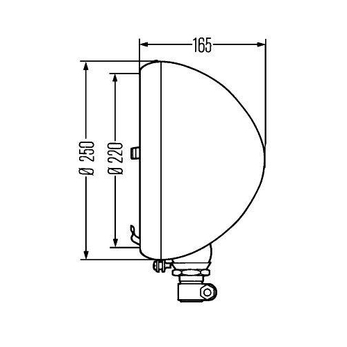 HELLA Arbeitsscheinwerfer 1G9 001 522-041 für IVECO VOLVO LIEBHERR ROSENBAUER