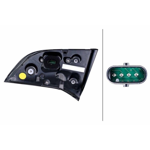 HELLA Heckleuchte 2TZ 015 342-911 für TESLA, links