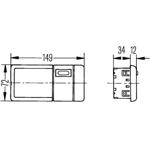 HELLA Innenraumleuchte 2JA 006 487-261 für KÄSSBOHRER VOLVO CLAAS GOLDHOFER SANY