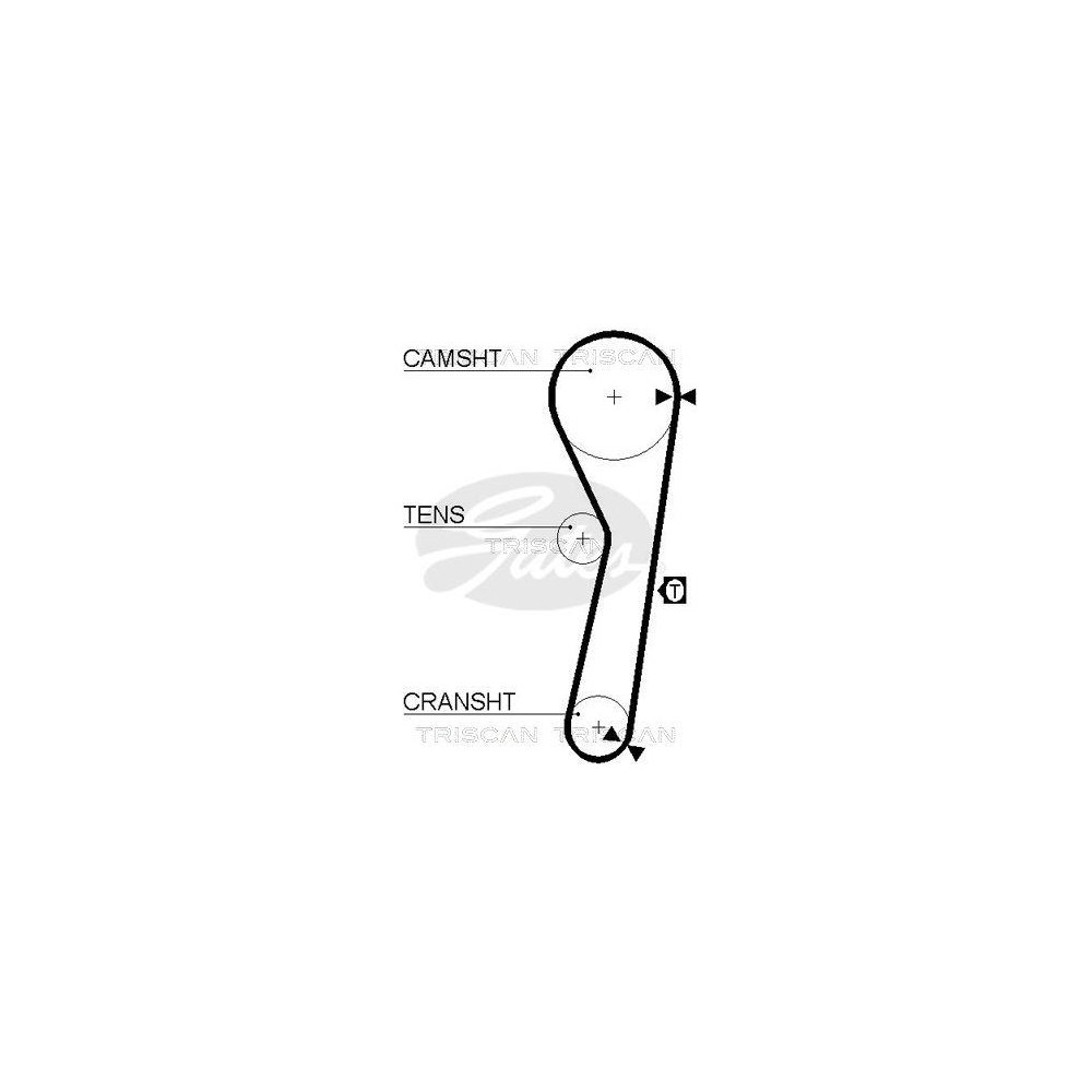 Zahnriemen TRISCAN 8645 5262xs f&uuml;r DAIHATSU DANA