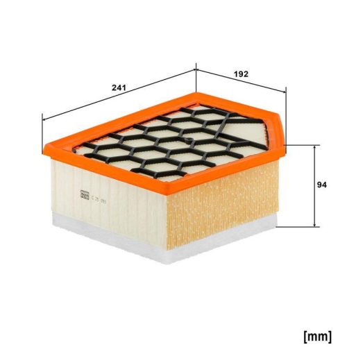 Luftfilter MANN-FILTER C 25 091 f&uuml;r CITRO&Euml;N OPEL PEUGEOT TOYOTA VAUXHALL