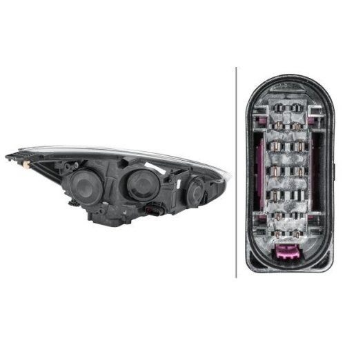 HELLA Hauptscheinwerfer 1EE 354 827-111 für FORD, links