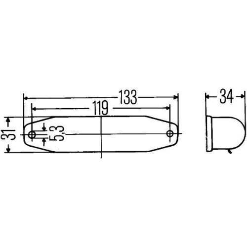 HELLA Leseleuchte 2AB 001 208-001 f&uuml;r AUDI IVECO MAN MERCEDES-BENZ SCANIA VW O&K