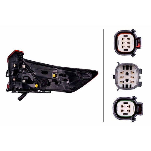 HELLA Heckleuchte 2SK 015 561-111 für VOLVO, links