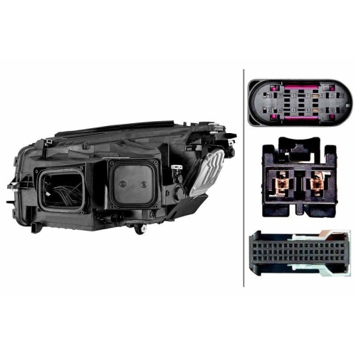 HELLA Hauptscheinwerfer 1EX 354 877-161 für MERCEDES-BENZ, rechts